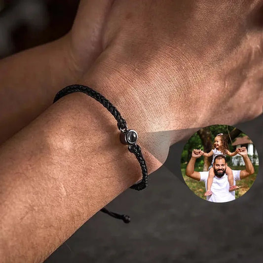 Bracelets De Projection Pour Hommes Chaîne En Cordes D'acier Inoxydable - Bijoux De Lune
