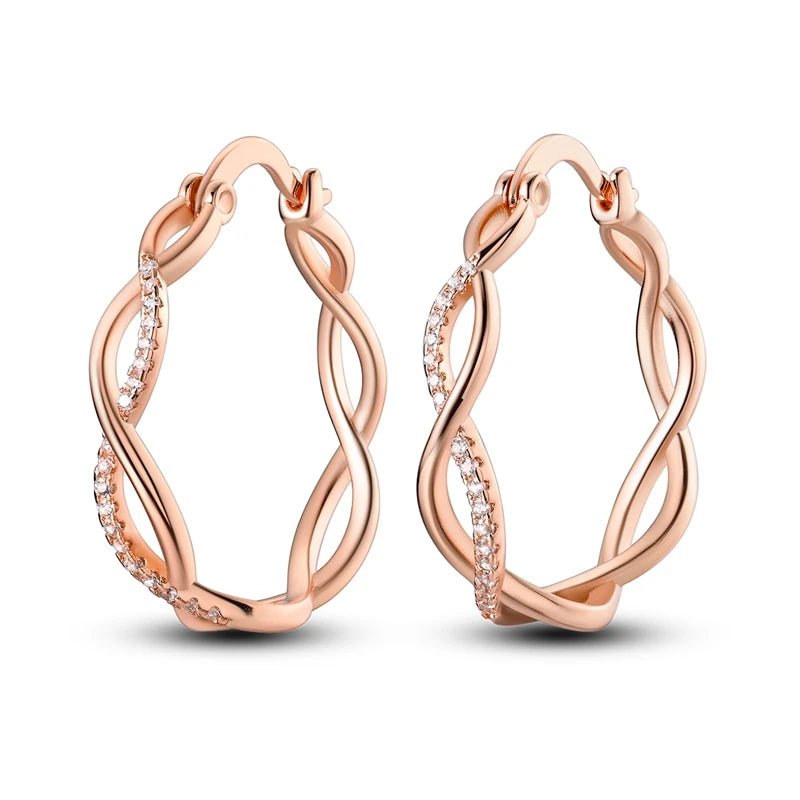 Créole Argent Zircon Boucles D'oreilles En Sterling 925