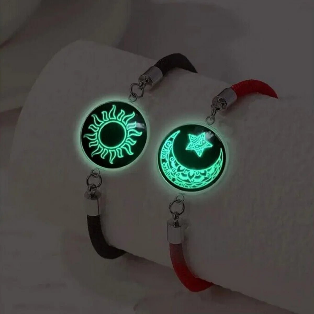 Duo Bracelets Pour Couples De Acier Soleil Lune Amitié - Bijoux De Lune