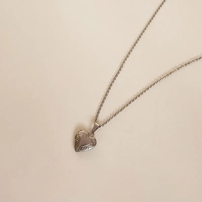 Médaillon Porte Photo Coeur Petite Et Moyenne - Bijoux De Lune