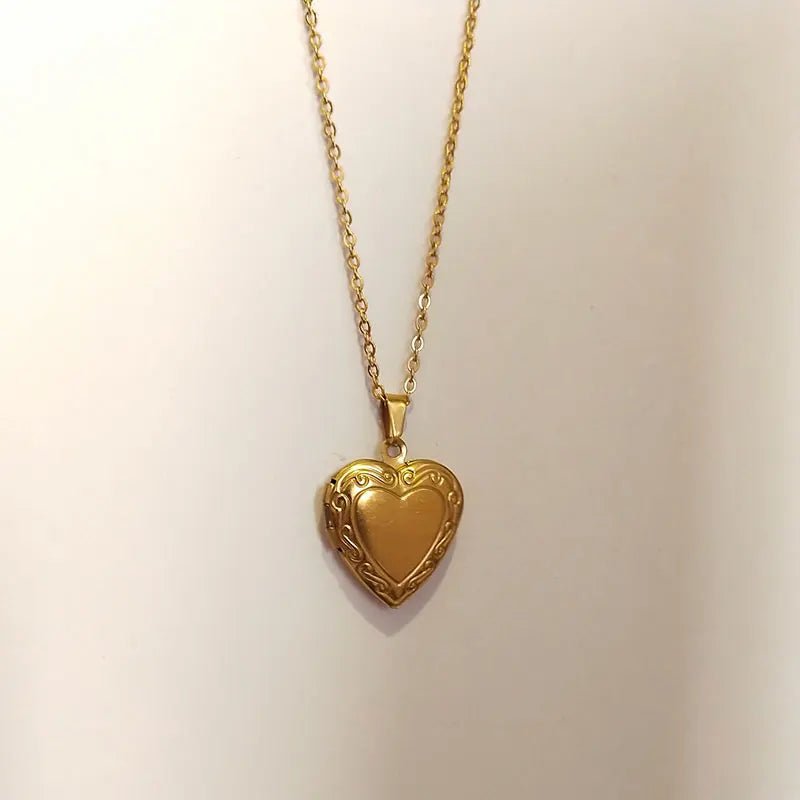 Médaillon Porte Photo Coeur Petite Et Moyenne - Bijoux De Lune