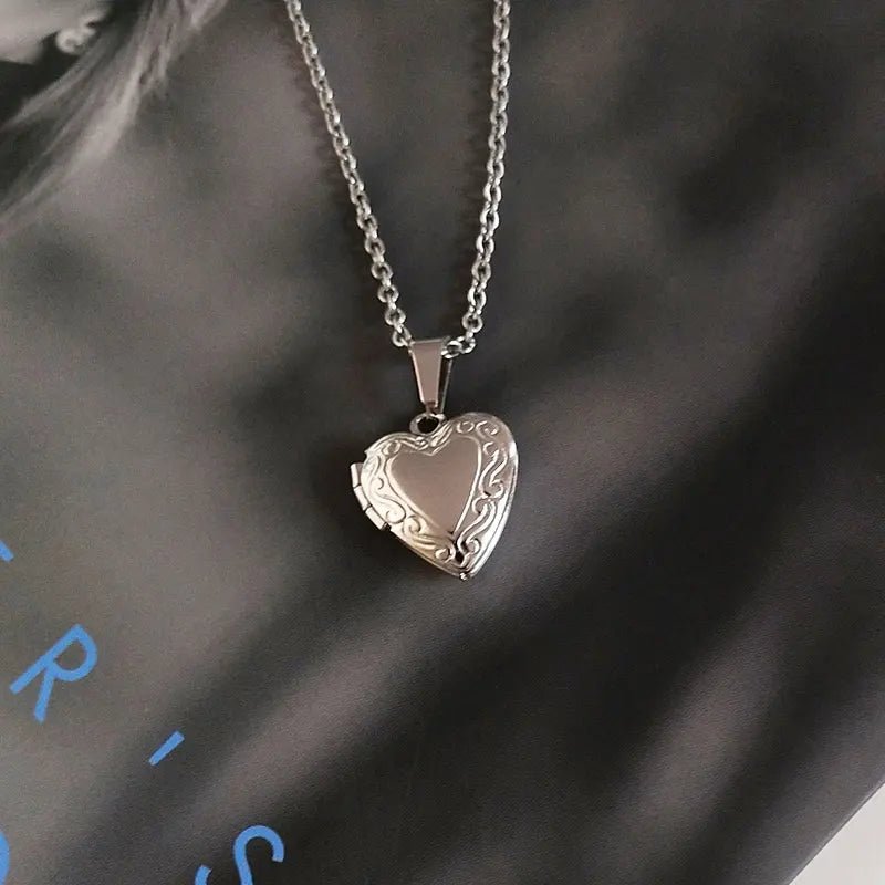 Médaillon Porte Photo Coeur Petite Et Moyenne - Bijoux De Lune