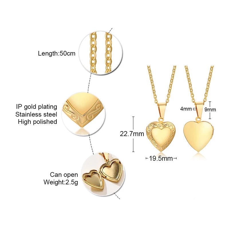 Personnaliser les colliers pour femmes Pendentif en forme de coeur - Bijoux De Lune