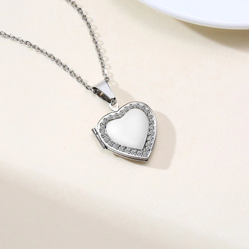 Personnaliser les colliers pour femmes Pendentif en forme de coeur - Bijoux De Lune