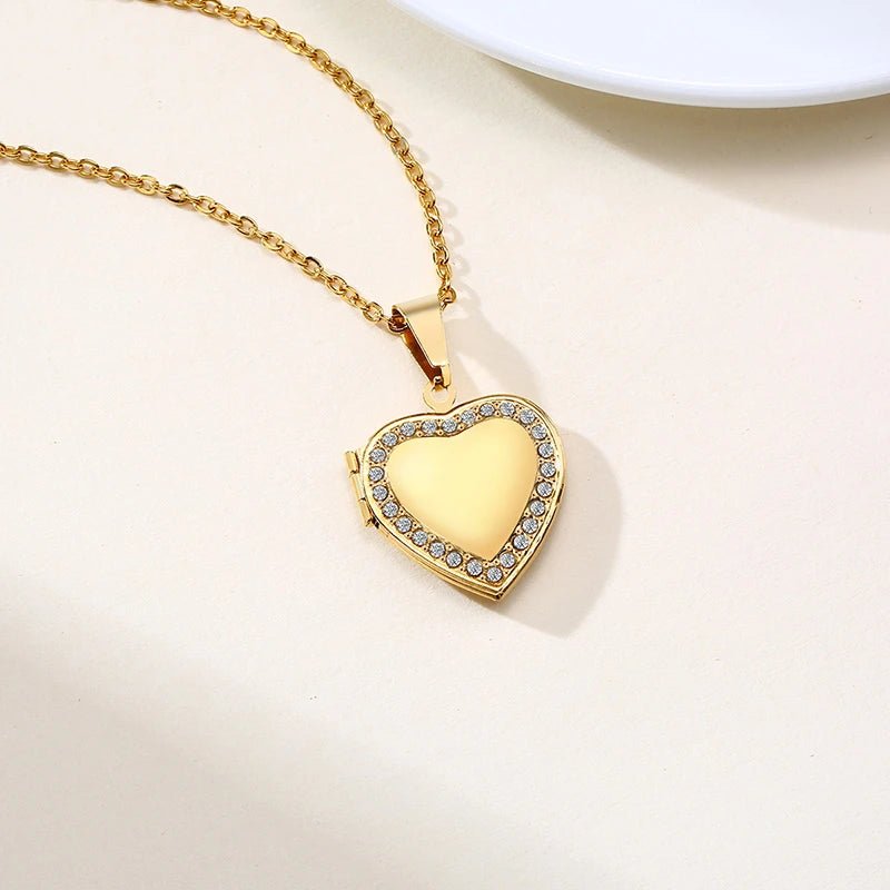 Personnaliser les colliers pour femmes Pendentif en forme de coeur - Bijoux De Lune