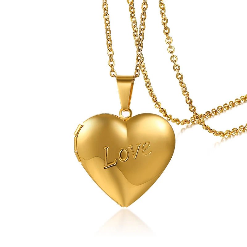 Personnaliser les colliers pour femmes Pendentif en forme de coeur - Bijoux De Lune