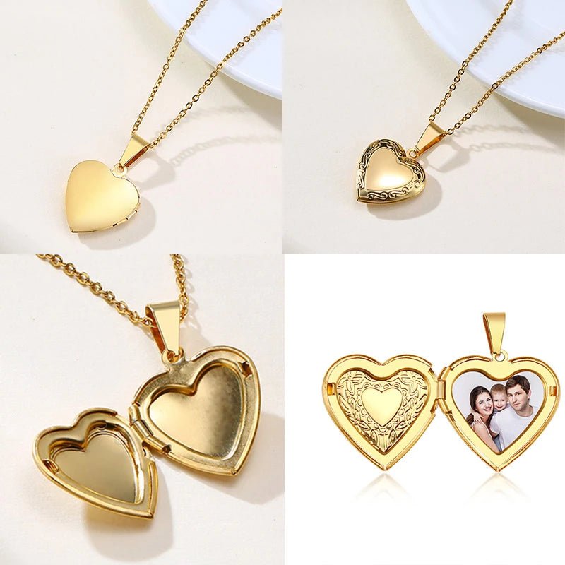 Personnaliser les colliers pour femmes Pendentif en forme de coeur - Bijoux De Lune