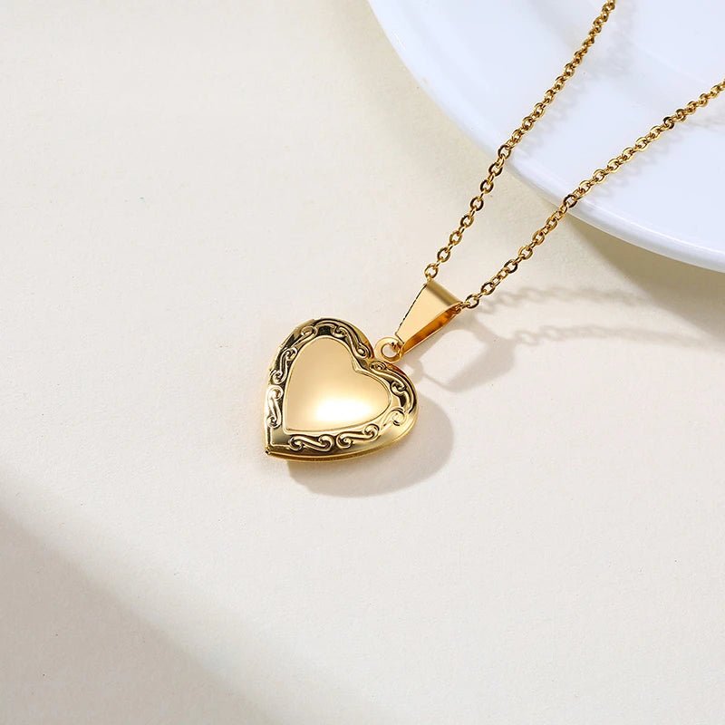 Personnaliser les colliers pour femmes Pendentif en forme de coeur - Bijoux De Lune