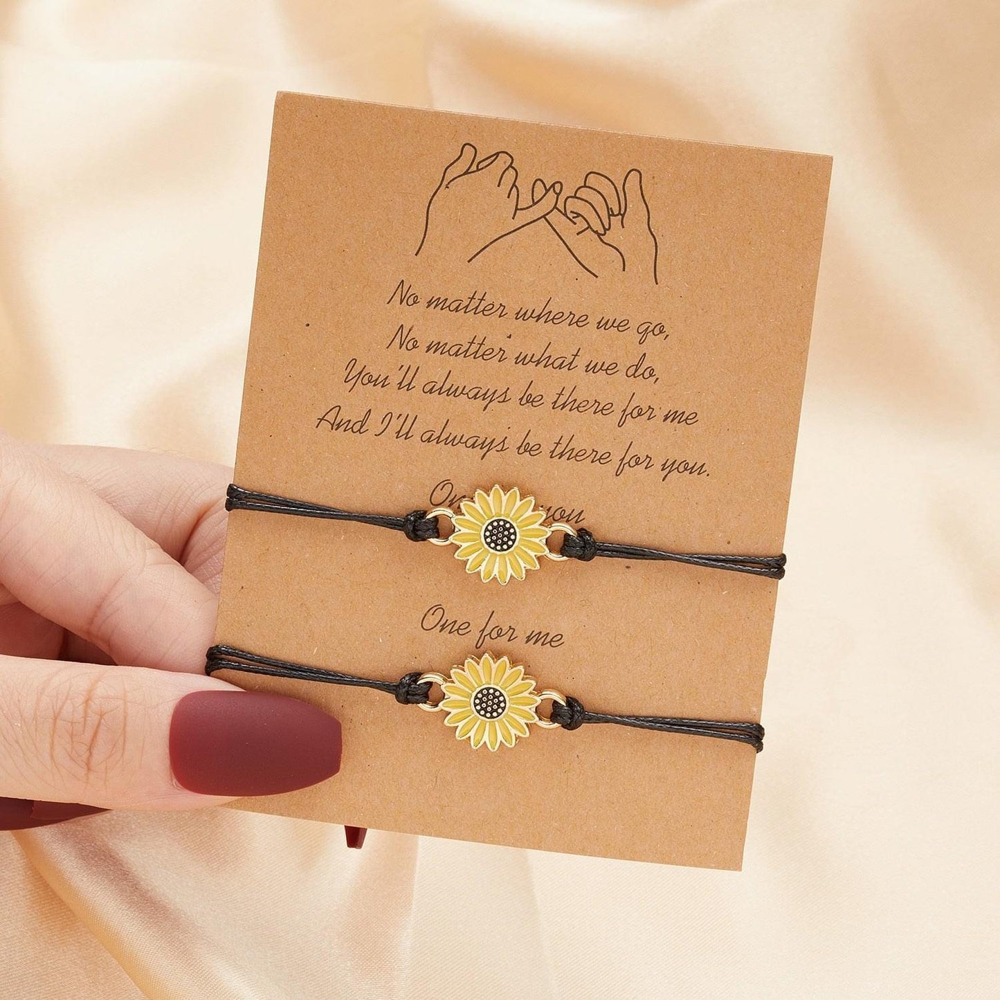 2 Pièces Bracelet De Promesse Distance Matching Bracelet Amitié Couple Coeur Infinity Evil Eye Bracelet - Bijoux De Lune