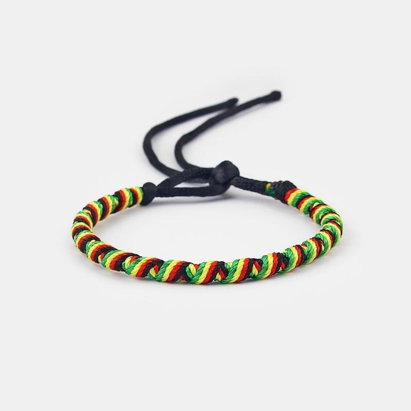 4 Pièces Bracelet d'Amitié Tissé Brésilien Fait à la Main Tressé Réglable - Bijoux De Lune