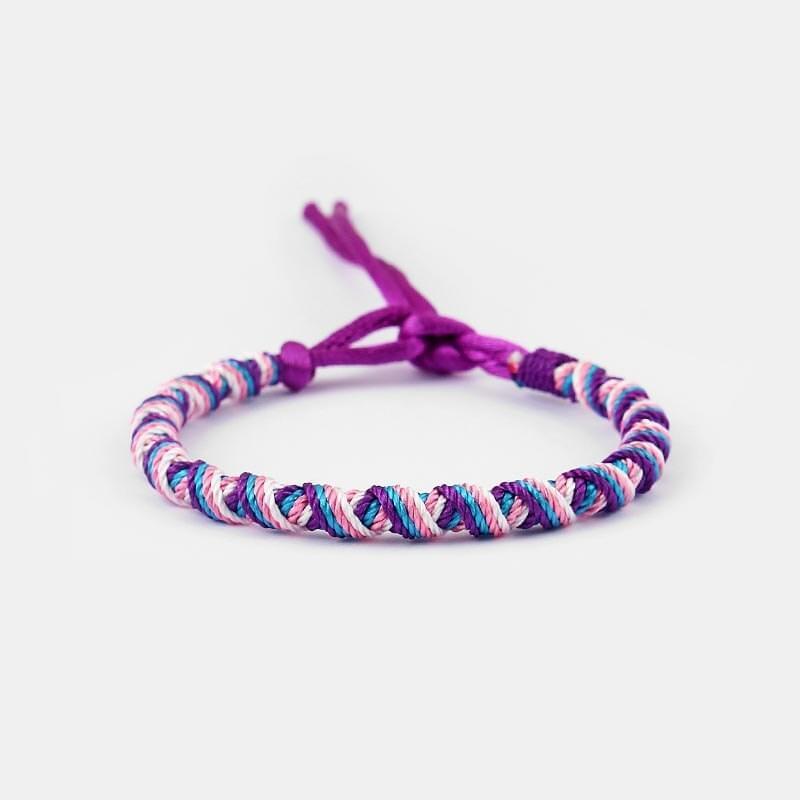 4 Pièces Bracelet d'Amitié Tissé Brésilien Fait à la Main Tressé Réglable - Bijoux De Lune