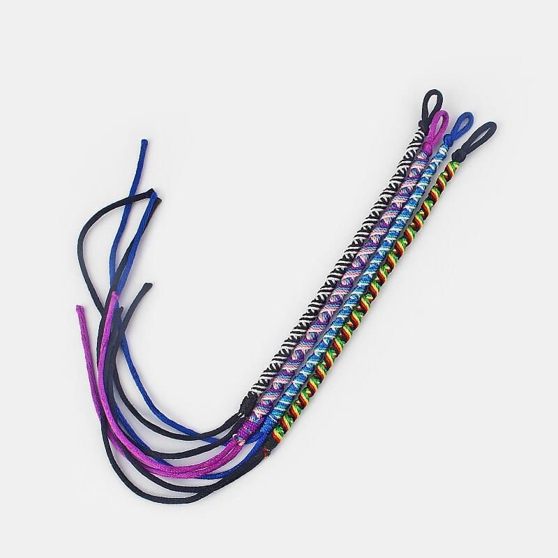 4 Pièces Bracelet d'Amitié Tissé Brésilien Fait à la Main Tressé Réglable - Bijoux De Lune