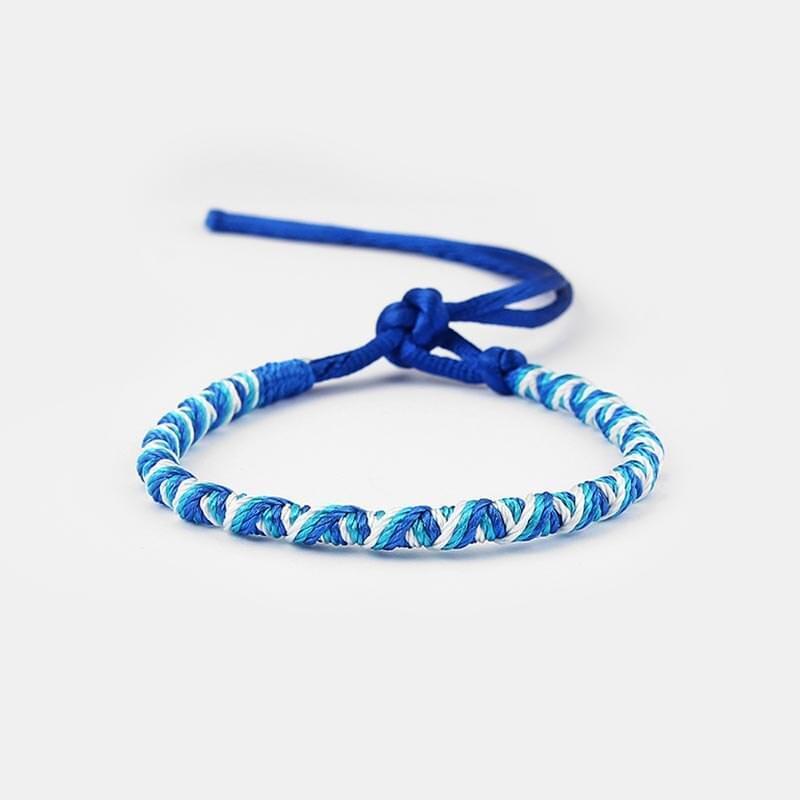 4 Pièces Bracelet d'Amitié Tissé Brésilien Fait à la Main Tressé Réglable - Bijoux De Lune
