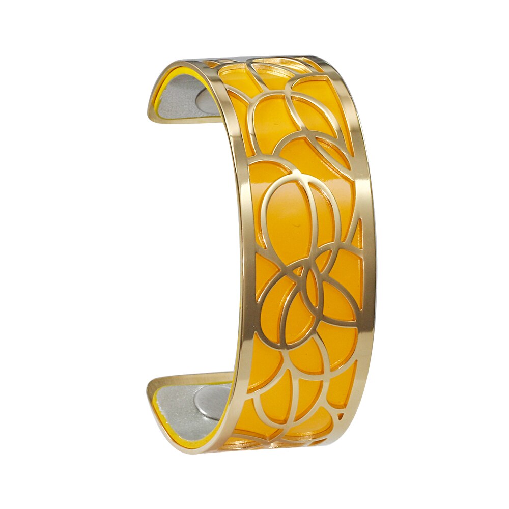 Bracelet Georgette à Motif Floral Multicolore Personnalisable 25mm Bijoux De Lune