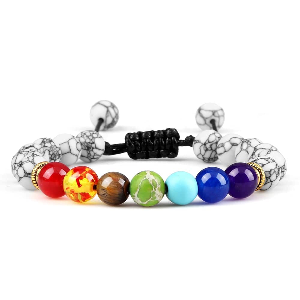 Bracelet Distance 8mm Couple Relation Bracelet Perle Pierre Naturelle - Bijoux De Lune