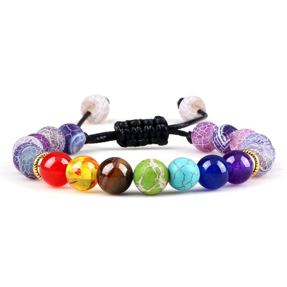 Bracelet Distance 8mm Couple Relation Bracelet Perle Pierre Naturelle - Bijoux De Lune