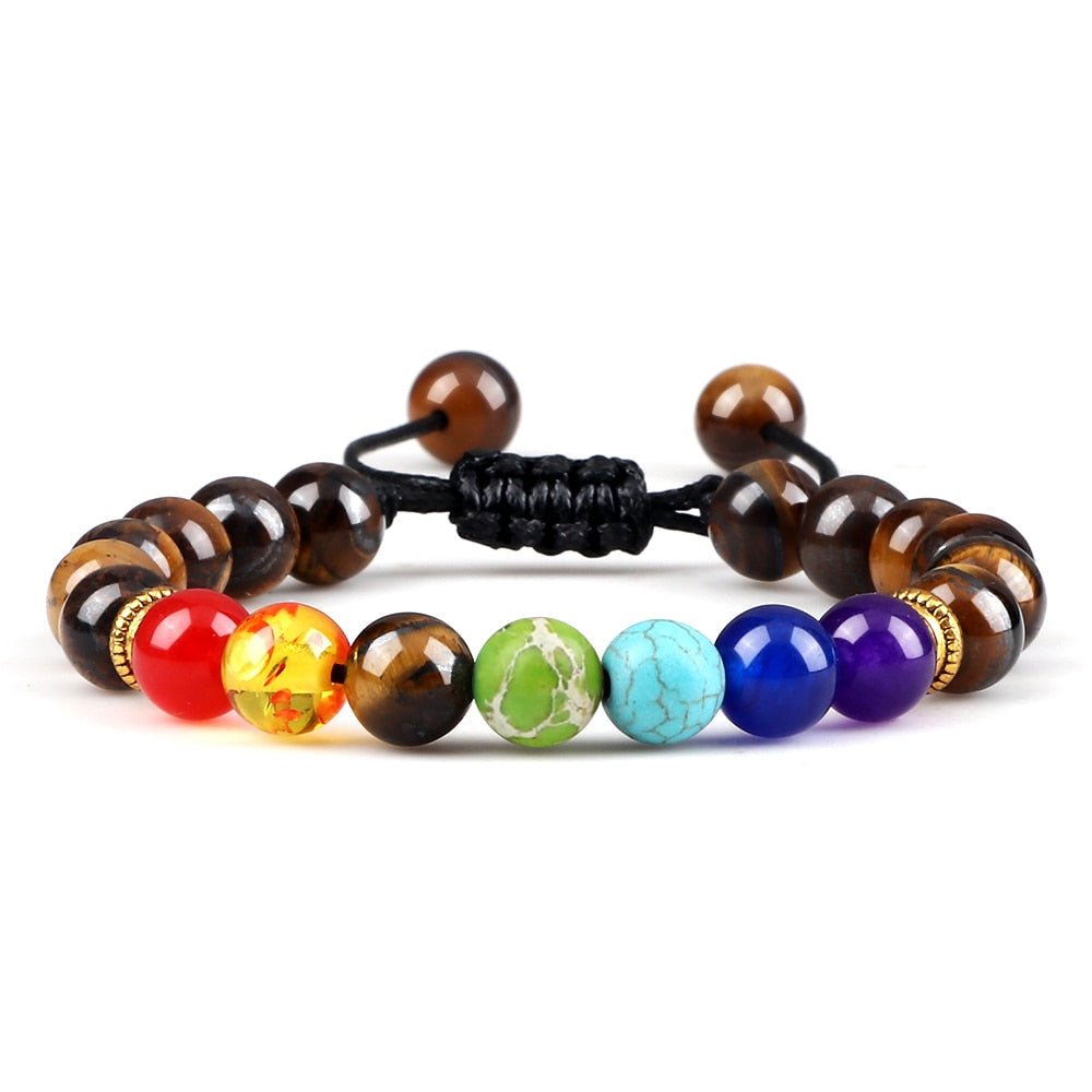 Bracelet Distance 8mm Couple Relation Bracelet Perle Pierre Naturelle - Bijoux De Lune