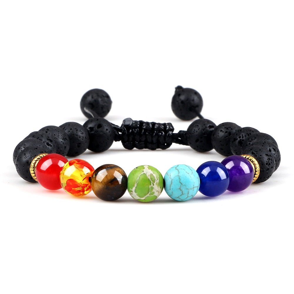 Bracelet Distance 8mm Couple Relation Bracelet Perle Pierre Naturelle - Bijoux De Lune