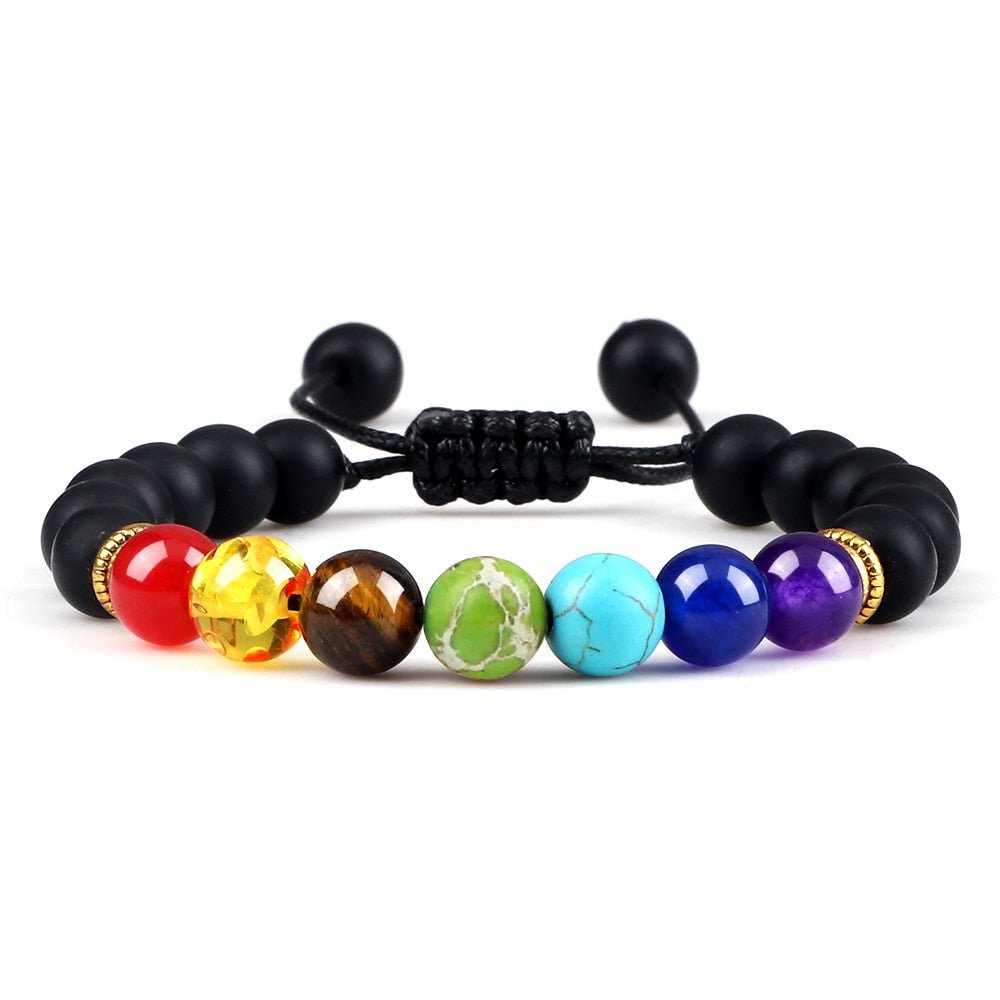 Bracelet Distance 8mm Couple Relation Bracelet Perle Pierre Naturelle - Bijoux De Lune