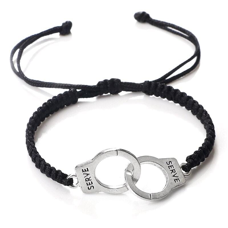 Bracelet Double Menotte Tressé Ajustable Fait Main - Bijoux De Lune