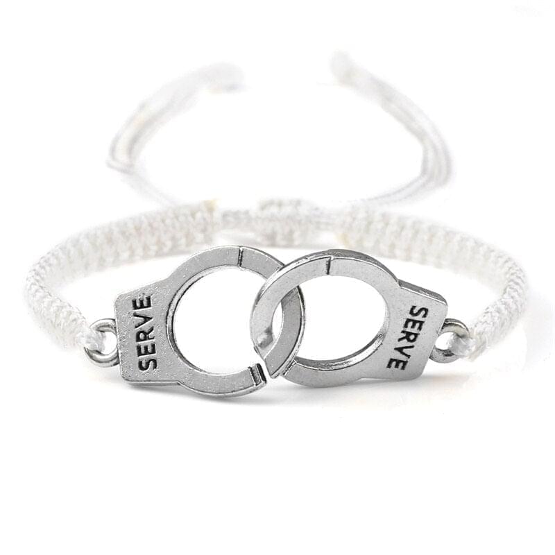 Bracelet Double Menotte Tressé Ajustable Fait Main - Bijoux De Lune