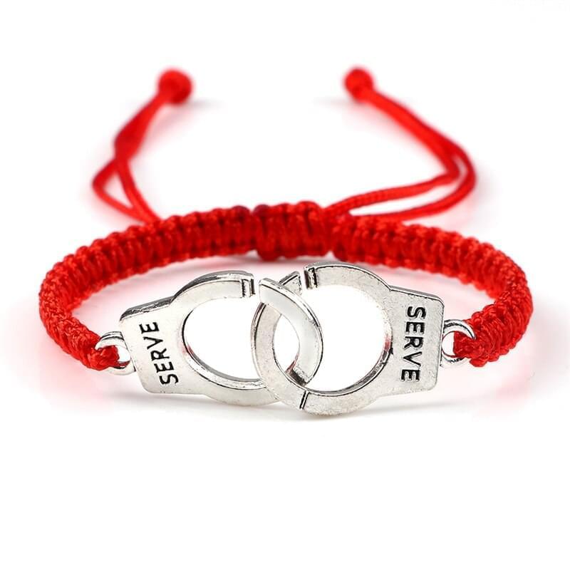 Bracelet Double Menotte Tressé Ajustable Fait Main - Bijoux De Lune
