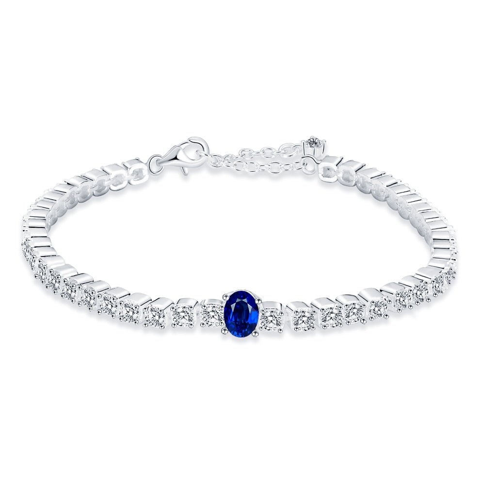 Bracelet Femme Luxe En Argent Sterling 925 Avec Zircon En Cristal Romain - Bijoux De Lune