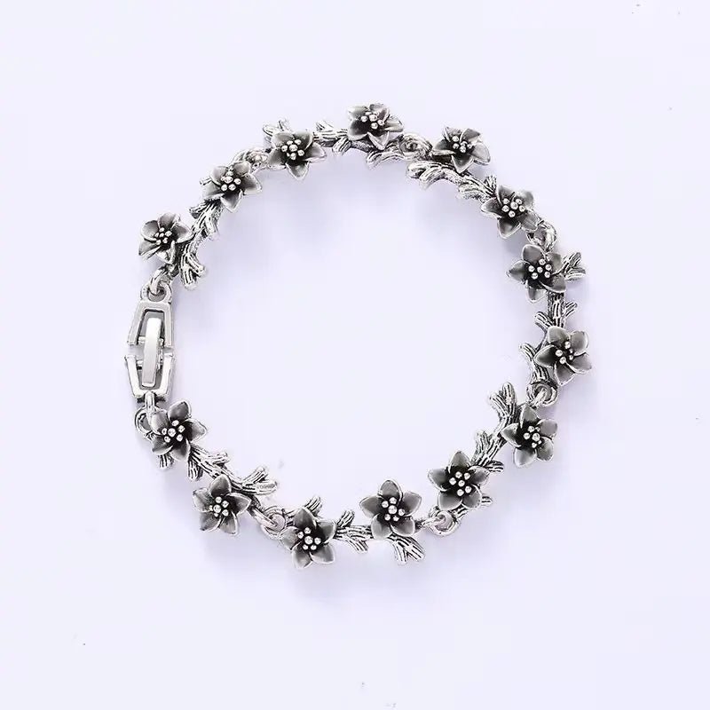 Bracelet Femme Luxe En Cristal Romain Chaîne En Forme De Cœur - Bijoux De Lune