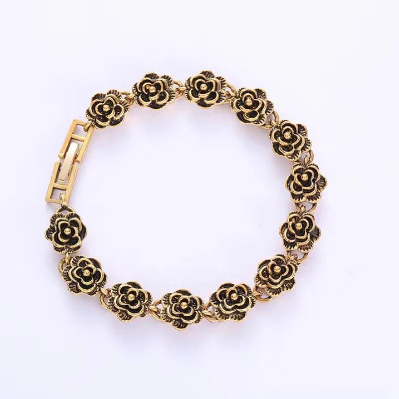 Bracelet Femme Luxe En Cristal Romain Chaîne En Forme De Cœur - Bijoux De Lune