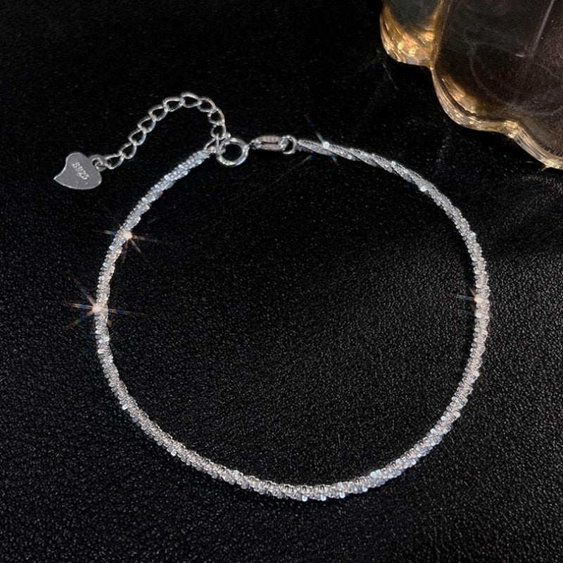 Bracelet Femme Luxe Réglable En Zircon De élégant Et Brillant - Bijoux De Lune