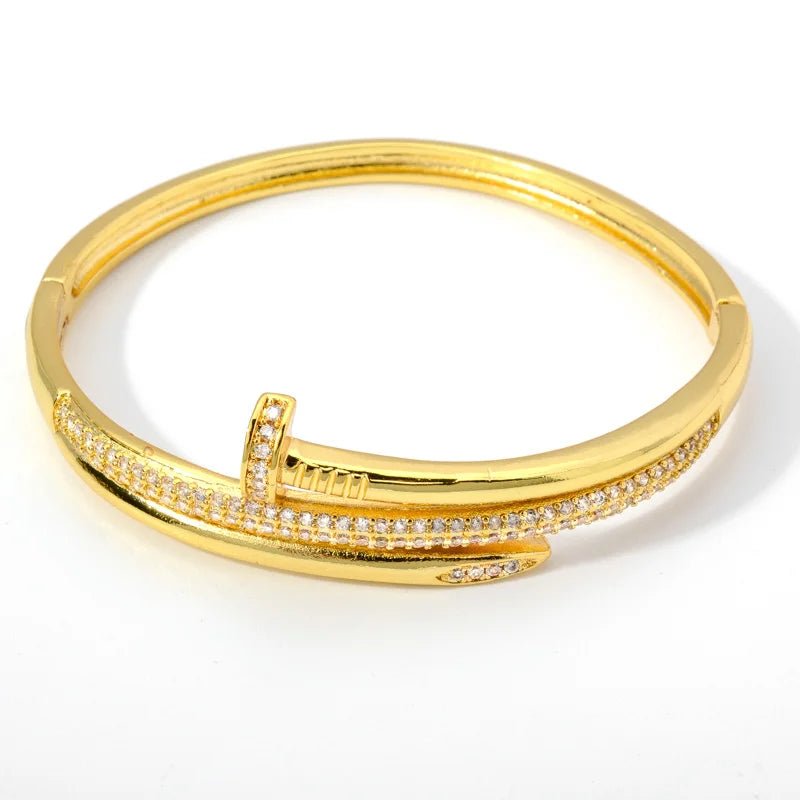Bracelet femme Luxe Unique Double Cristal Tête Croisée pour Femmes en Zircon - Bijoux De Lune