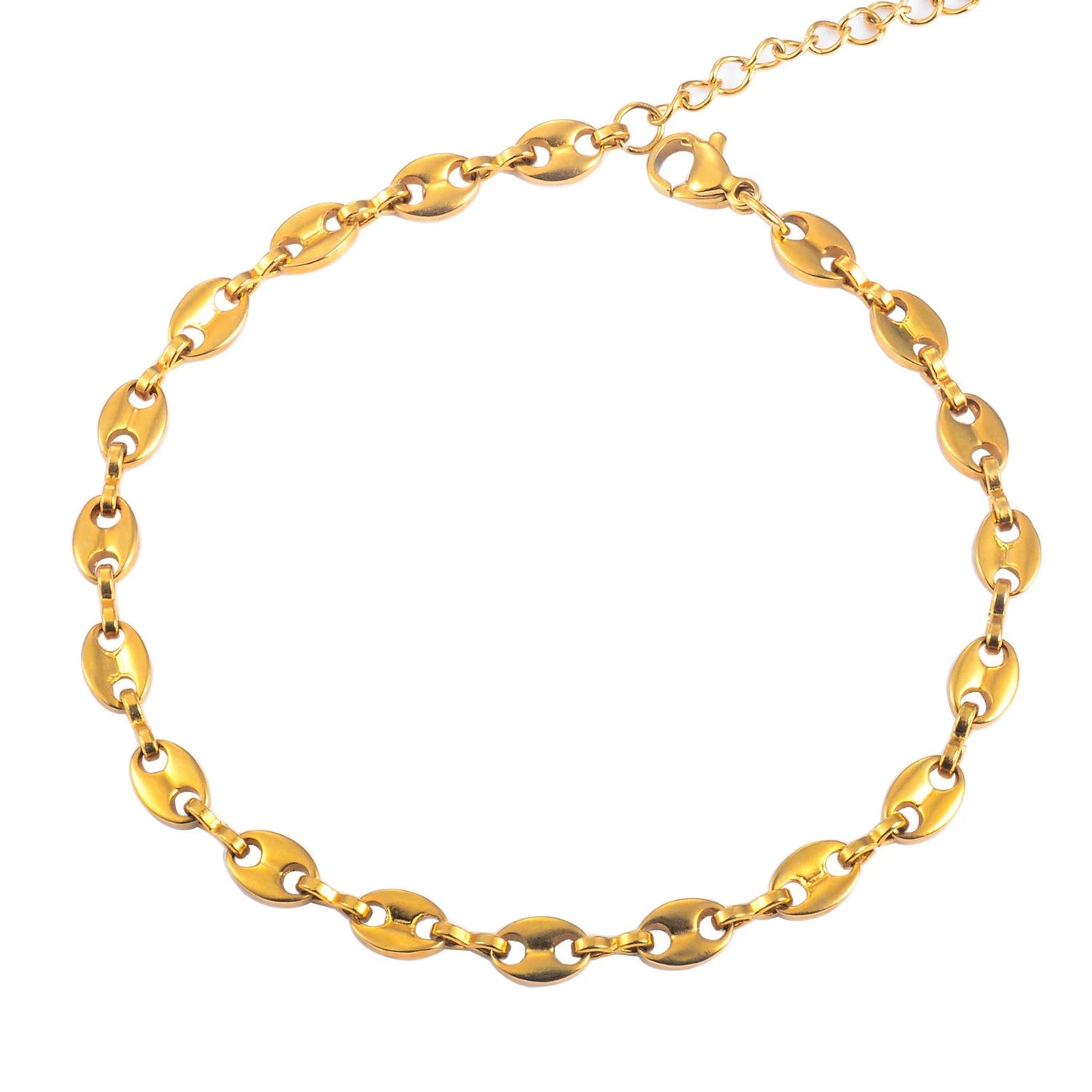 Bracelet Graine De Café Femme En Acier Inoxydable - Bijoux De Lune