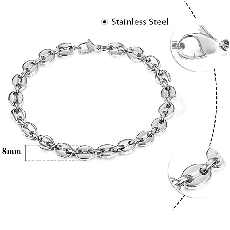 Bracelet Graine De Café Pour Homme Et Femme Hip Hop Mode Coréenne - Bijoux De Lune