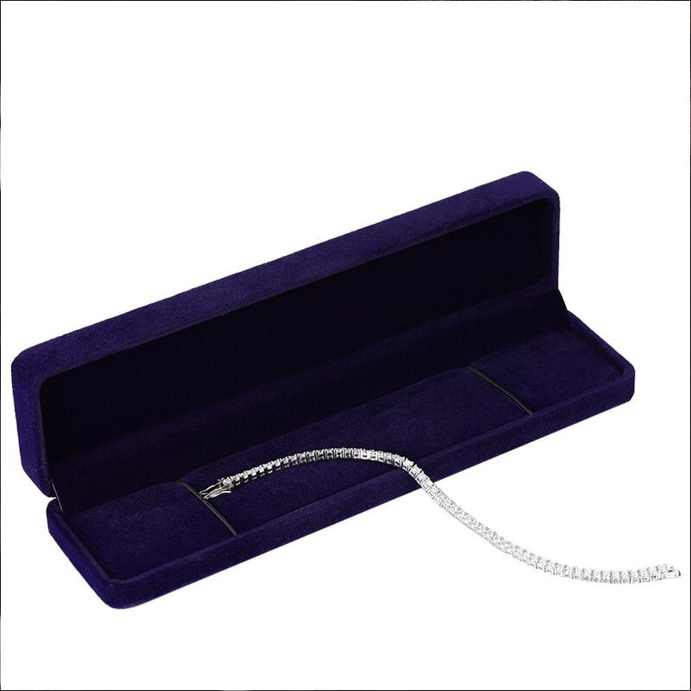 Bracelet Luxe Femme Moissanite et Argent Plaqué Or Blanc - Bijoux De Lune
