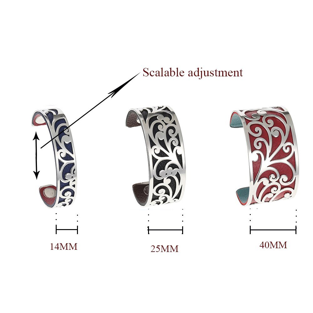 Bracelet Manchette Femme à Motif Floral Multicolore Personnalisable - Bijoux De Lune