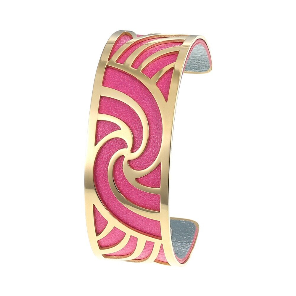 Bracelet Manchette Femme Motif Abstrait Multicolore Personnalisable - Bijoux De Lune