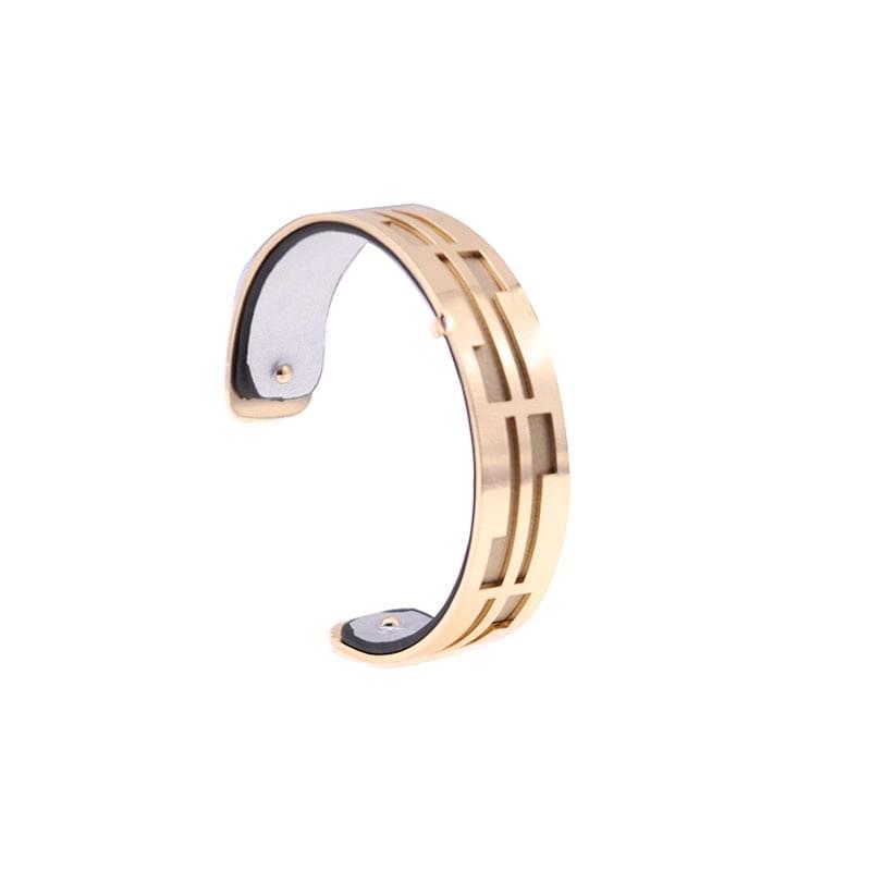 Bracelet Manchettes Femme à Motif Géométrique Multicolore Personnalisable 15mm - Bijoux De Lune