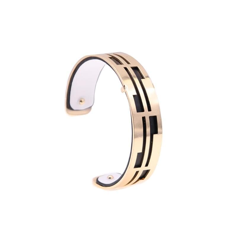 Bracelet Manchettes Femme à Motif Géométrique Multicolore Personnalisable 15mm - Bijoux De Lune