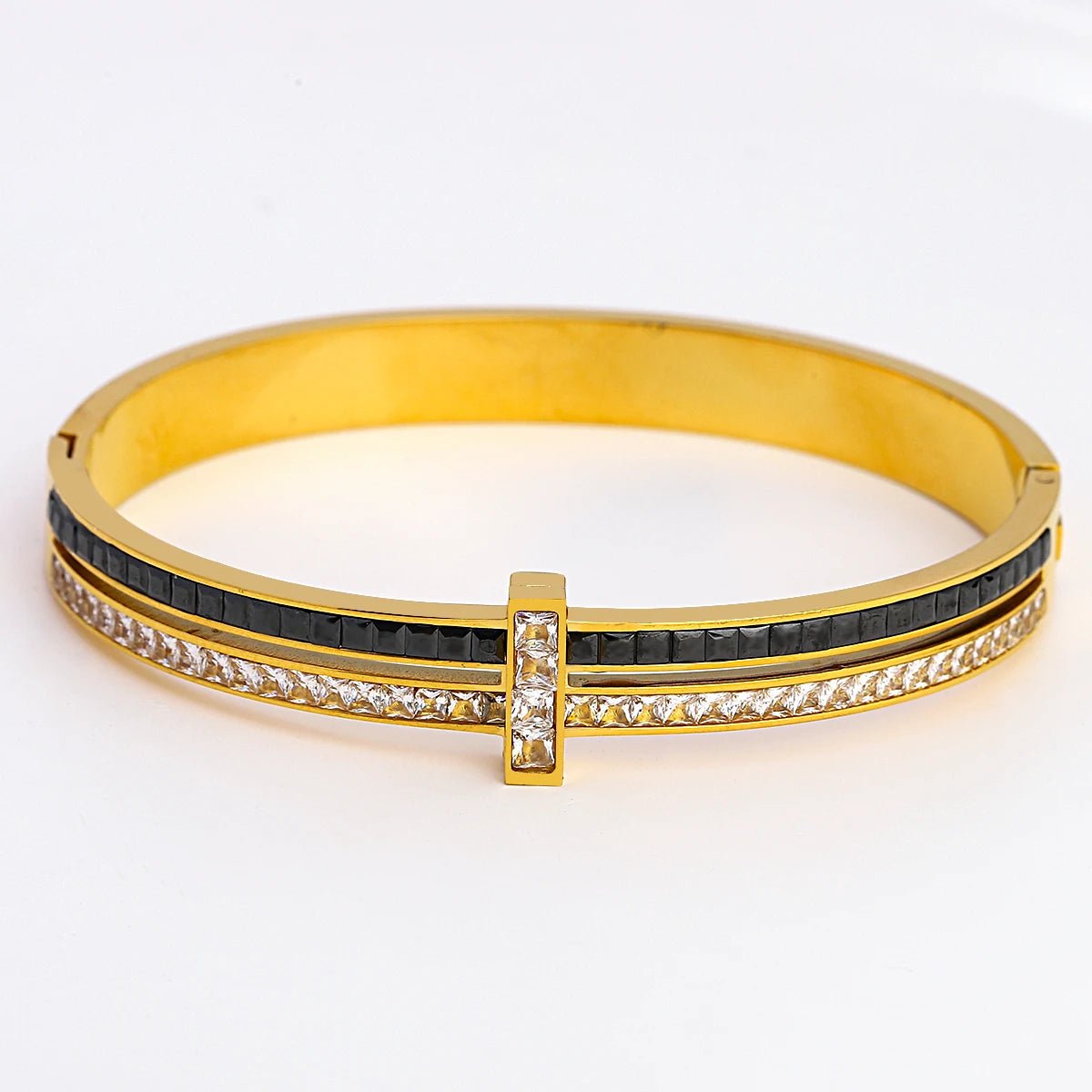 Bracelet Manchettes Femme Acier de Luxe Or Argent - Bijoux De Lune