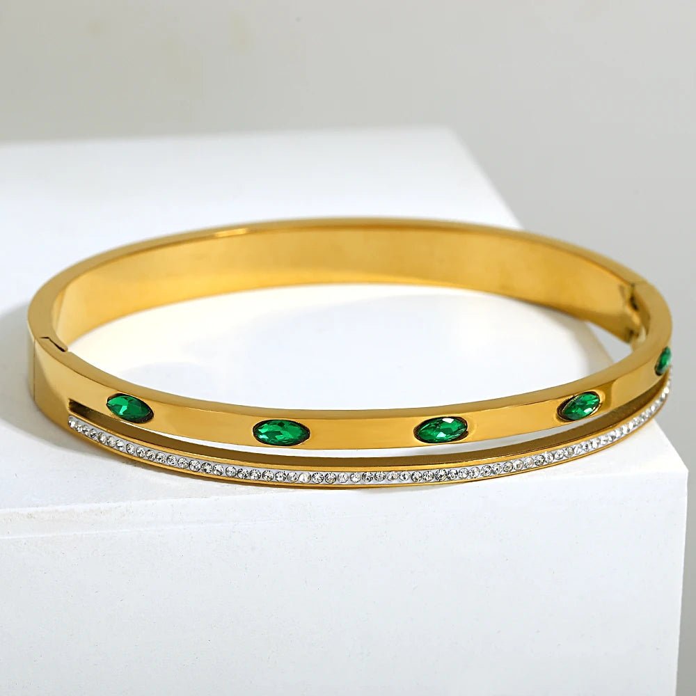 Bracelet Manchettes Femme Acier de Luxe Or Argent - Bijoux De Lune