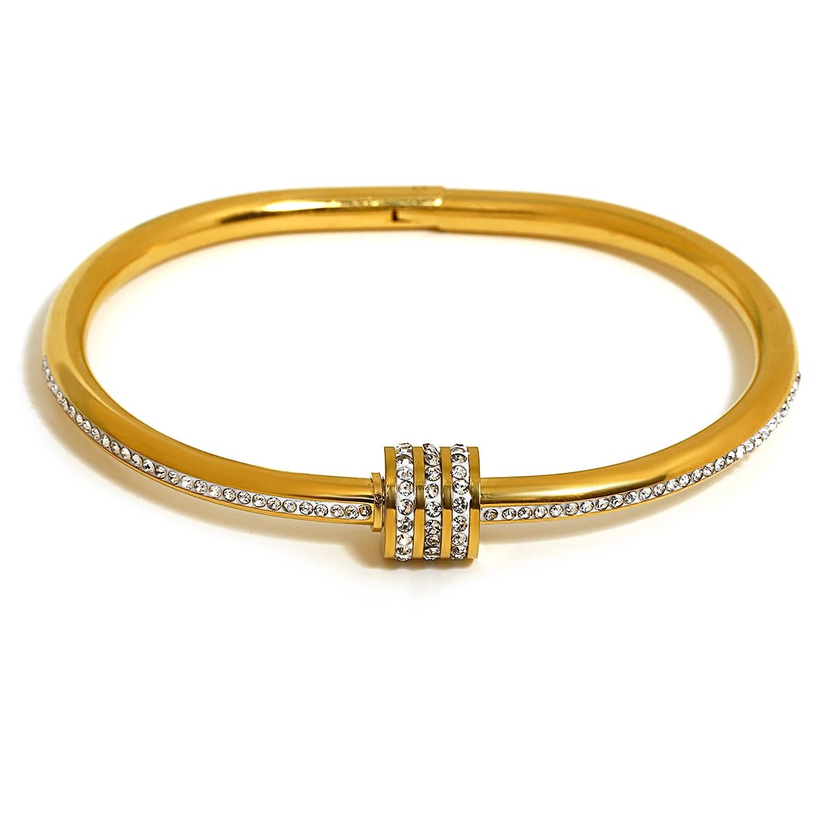 Bracelet Manchettes Femme Acier de Luxe Or Argent - Bijoux De Lune