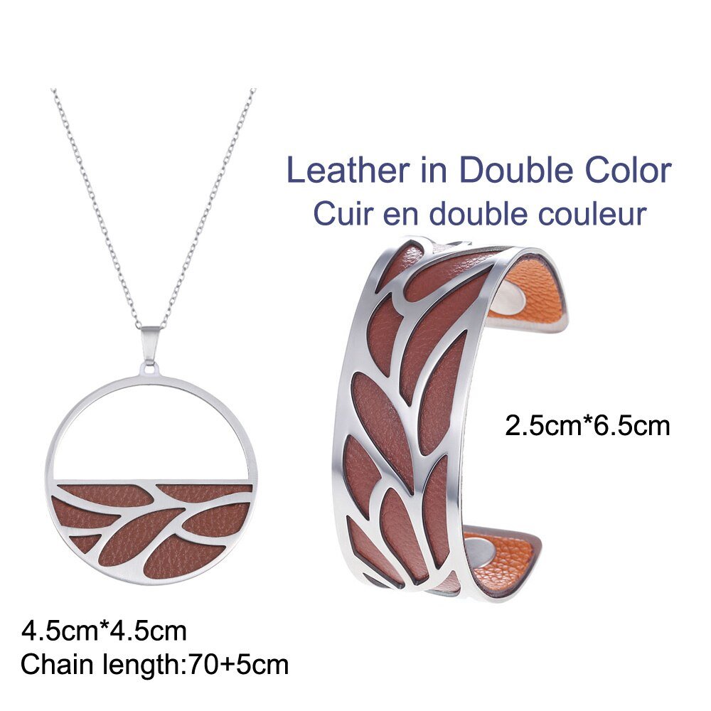 Bracelet Manchettes Femme Et Collier Ensemble à Motif Floral Multicolore Personnalisable - Bijoux De Lune