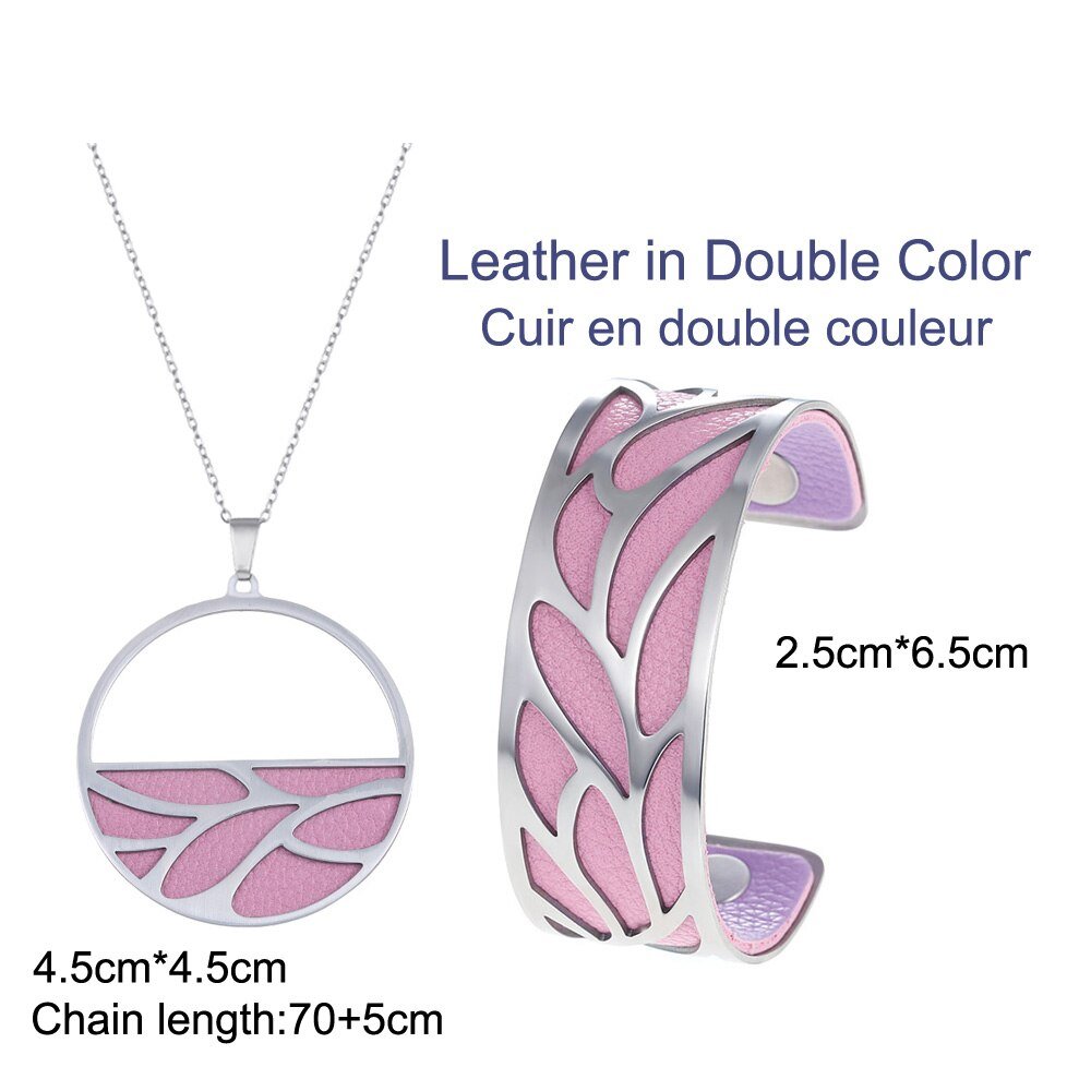 Bracelet Manchettes Femme Et Collier Ensemble à Motif Floral Multicolore Personnalisable - Bijoux De Lune
