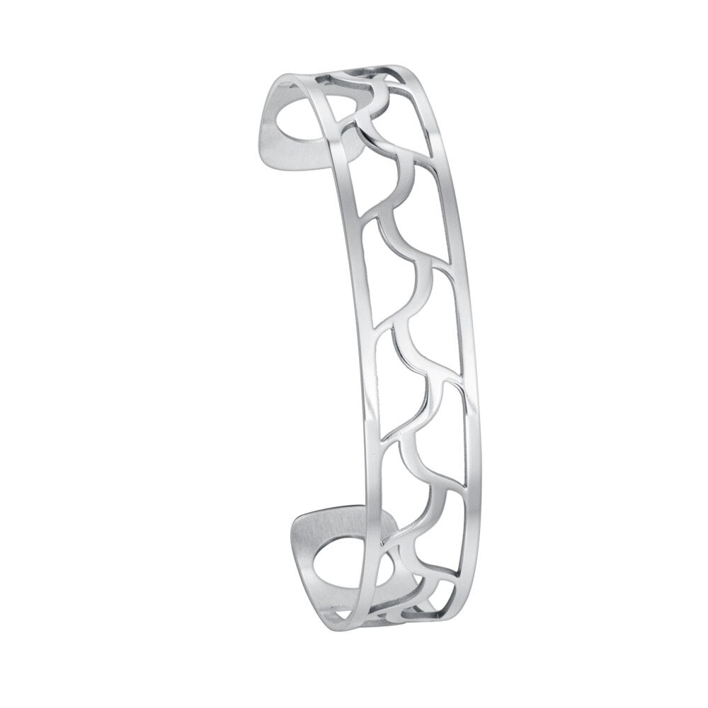 Bracelet Manchettes Femme Motif Floral Multicolore Personnalisable 14mm - Bijoux De Lune