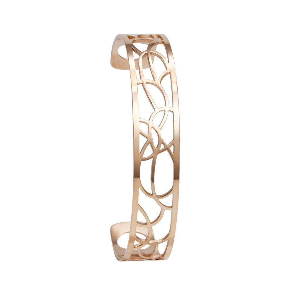 Bracelet Manchettes Femme Motif Floral Multicolore Personnalisable 14mm - Bijoux De Lune