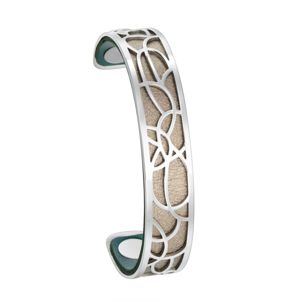 Bracelet Manchettes Femme Motif Floral Multicolore Personnalisable 14mm - Bijoux De Lune