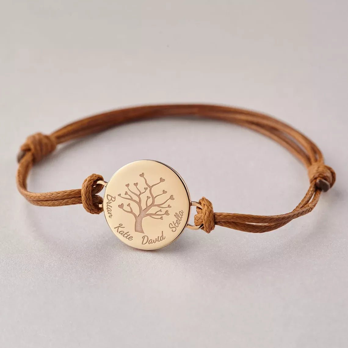 Bracelet Medaille Personnalisé Avec Nom Et Date Pour Couple - Bijoux De Lune