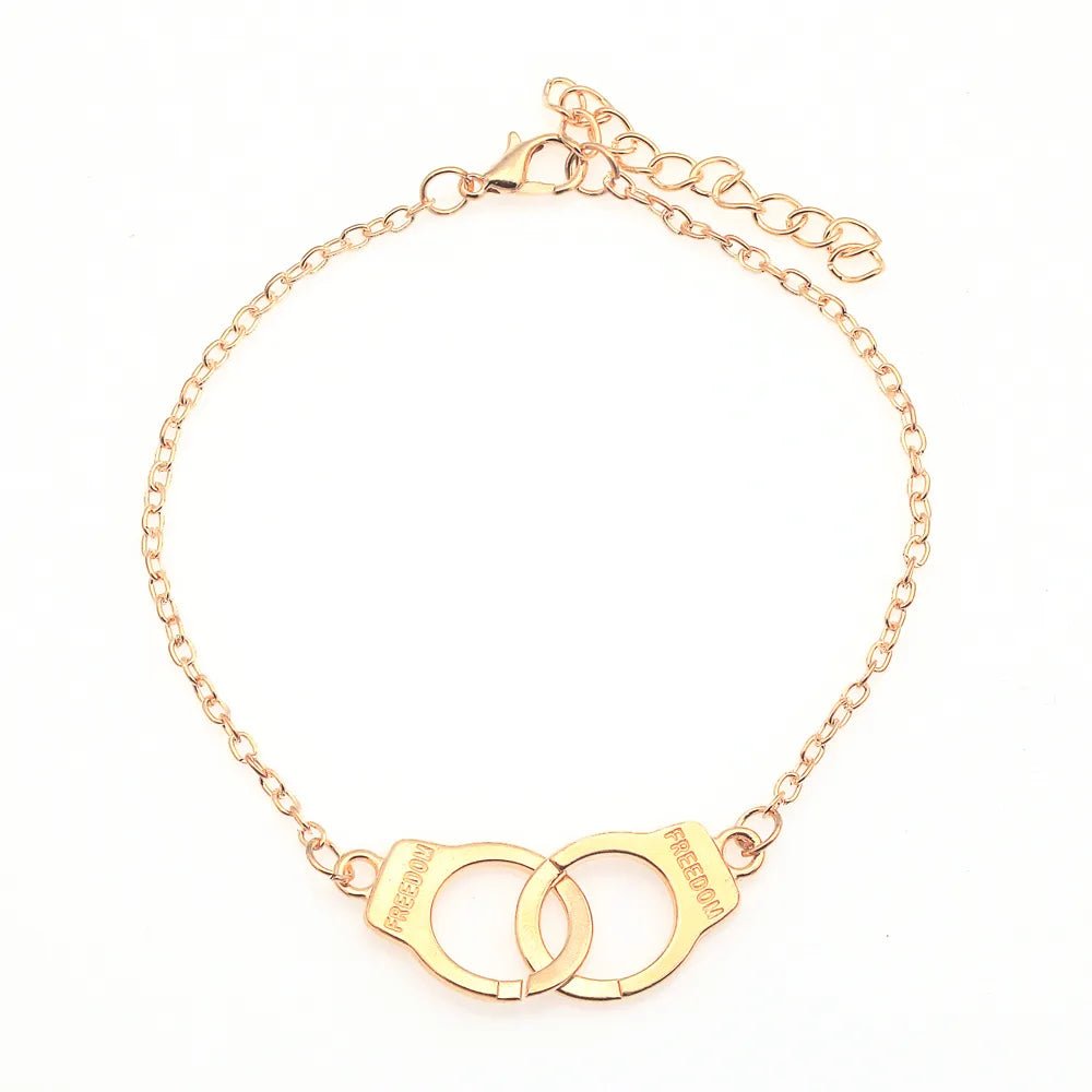 Bracelet Menotté Femme À Chaîne Fine - Bijoux De Lune