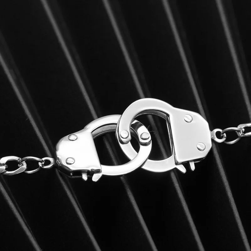 Bracelet Menotté Femme En Acier Inoxydable - Bijoux De Lune