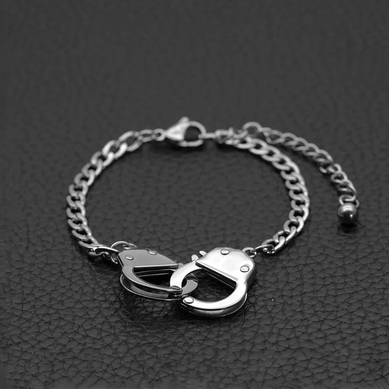 Bracelet Menotté Femme En Acier Inoxydable - Bijoux De Lune